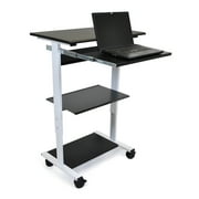 LUXOR STAND-WS30 Three-shelf Adjustable Stand Up Workstation