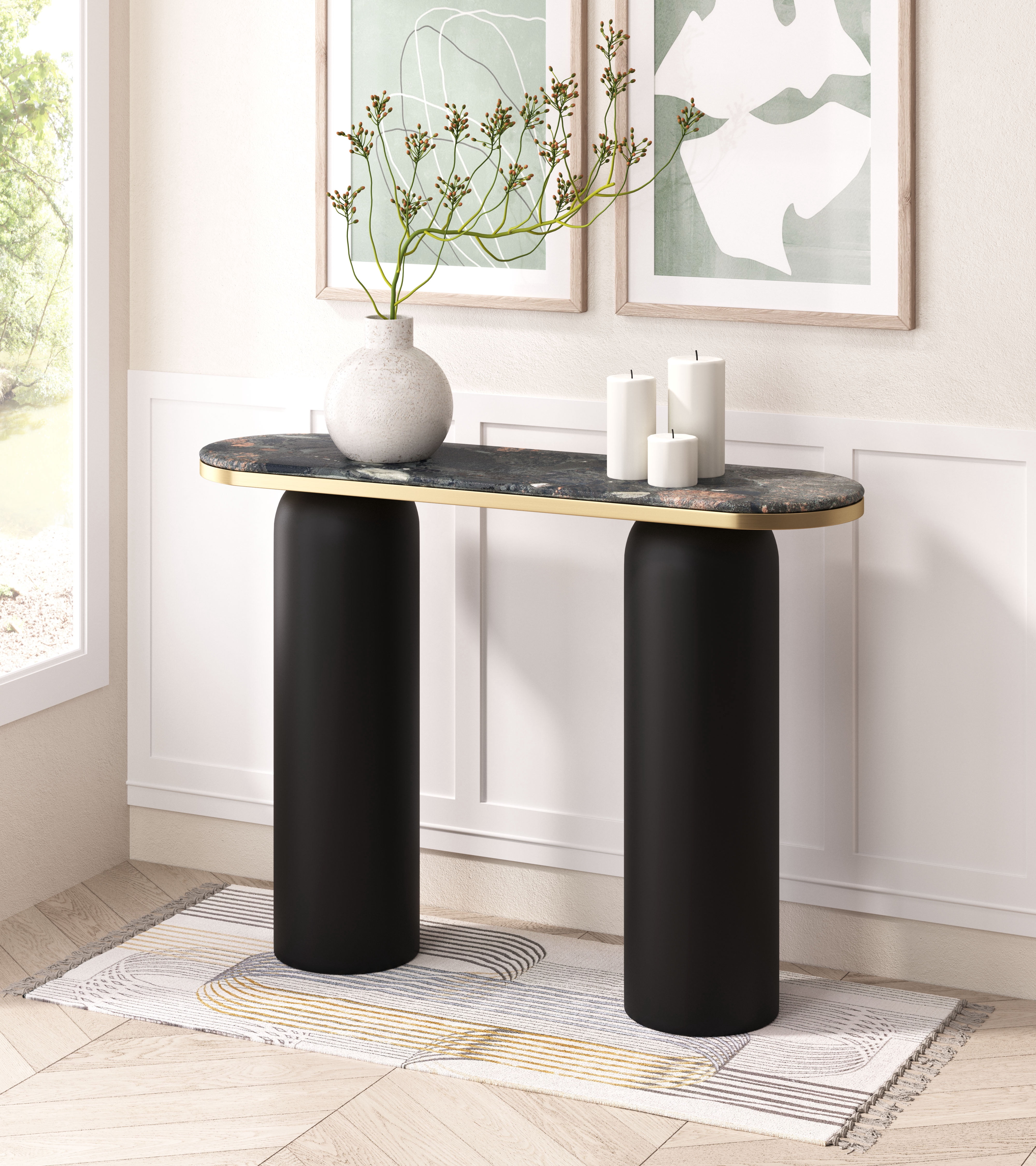 Luxor Console Table Multicolor - Walmart.com