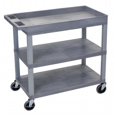 thumbnail image 1 of Luxor EC122-G Luxor Three Shelf Utility Cart, 1 of 2