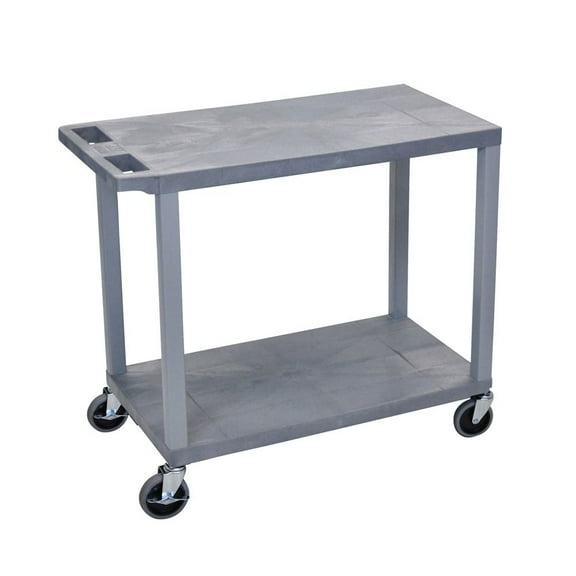 Luxor EC22-G Luxor Two Shelf Utility Cart