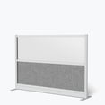 thumbnail image 1 of Luxor Expanse Modular Wall Room Divider System - Silver Frame - 70" x 48" Wide Panel Starter Wall, Freestanding, 1 of 5