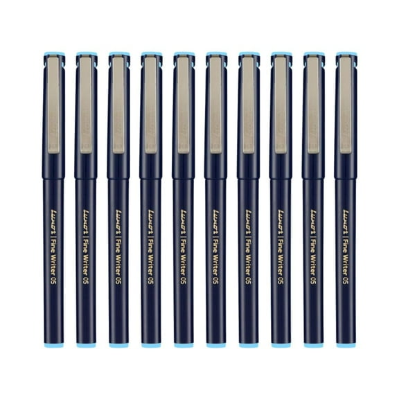 Luxor Fine Writer Tb Color Pack Of 10 Pen Blue