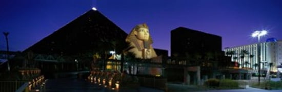 Luxor Hotel Las Vegas Nevada USA Canvas Art - Panoramic Images (36 x 12)