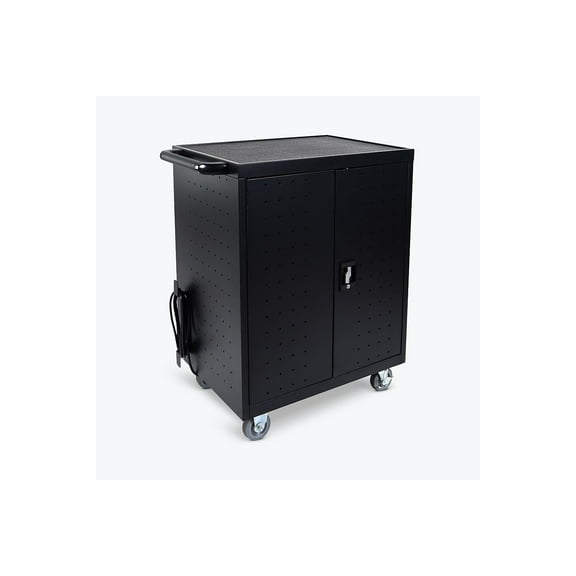 Luxor 32 Laptop Chromebook Charging Cart Black (LLTP32-B)