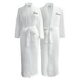 thumbnail image 1 of Luxor Linens Monogrammed Waffle Weave Bathrobes - Luxurious, Soft, Plush Durable Set of Robes-Bride/Groom, 1 of 2