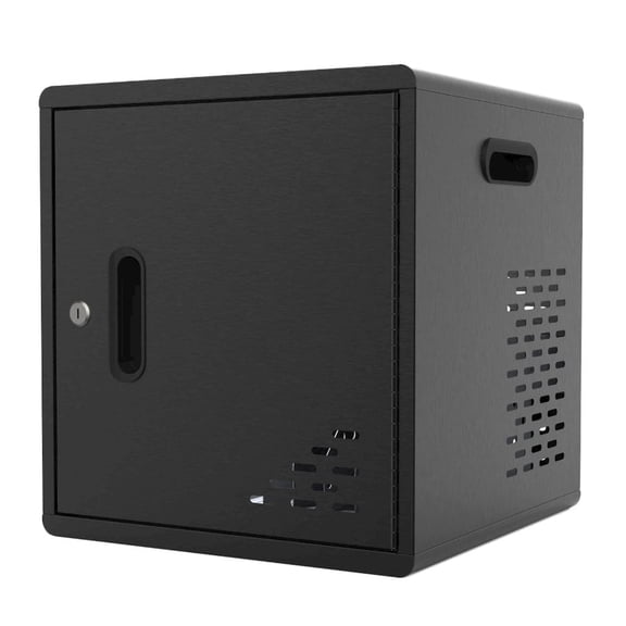 Luxor LLMC10 Modular Charging Cabinet, 10-Device Tablet & Laptop Charging and Storage Station for iPads & Chromebooks up to 13", Locking Door, Stackable Steel Design, Device Charging Cabinet