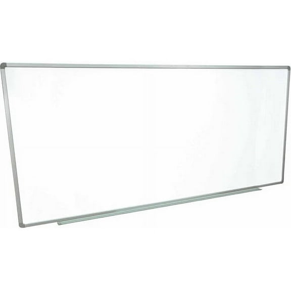 Luxor Magnetic Wall-Mounted Dry Erase Board, 96" x 40", Silver Aluminum Frame
