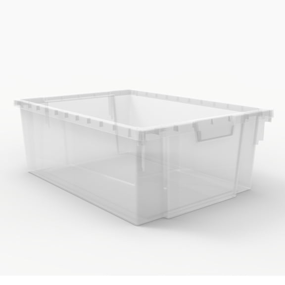 LUXOR MBS-BIN-4L-CL Stackable Storage Bins (4 Large Clear)