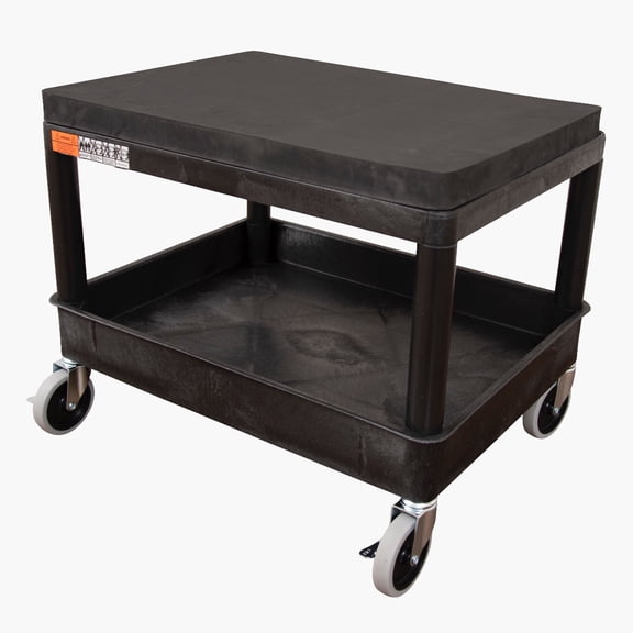 LUXOR MS21-B Mobile Mechanic's Seat - Black