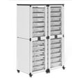 thumbnail image 1 of Modular Classroom Storage Cabinet - 4 stacked modules with 24 small bins, 1 of 14