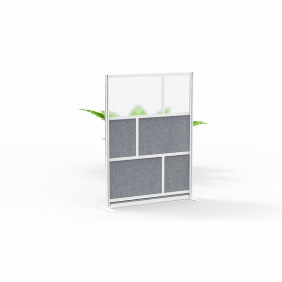 LUXOR MW-5370-FCG Modular Room Divider Wall System - 53" x 70" Starter Wall