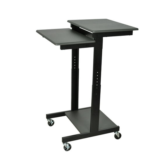 Luxor Office Desk Adjustable Height Presentation Workstation - Gray