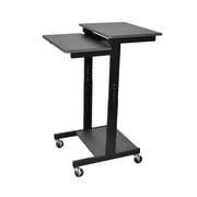 Luxor Office Desk Adjustable Height Presentation Workstation - Gray