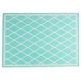 thumbnail image 1 of Luxor Outdoor/Indoor Area Rug, Teal and Ivory, 5'3" x 7', 1 of 7