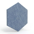 thumbnail image 1 of Luxor Reclaim Stick-On Decorative Acoustic Panels 11"H x 9.5"W Light Blue PET 6/Pack (RCLMHEX005), 1 of 7