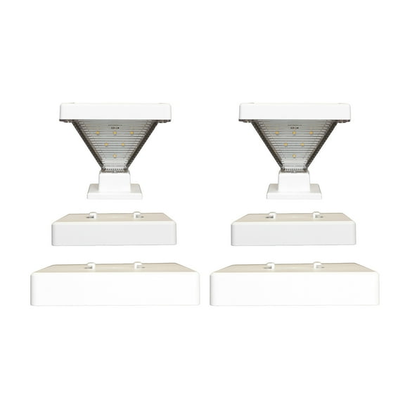 Luxor Solar Post Cap Light – White 2 PK