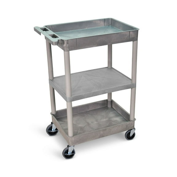 Luxor Top/Bottom Tub and Flat Middle Shelf Cart