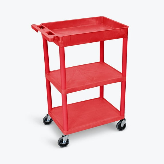 Luxor Tub Top and Flat Middle/Bottom Shelf Cart