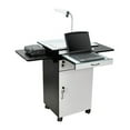 thumbnail image 1 of Luxor WPSDD3 38 in. Wood Multimedia Workstation Cart, 1 of 6