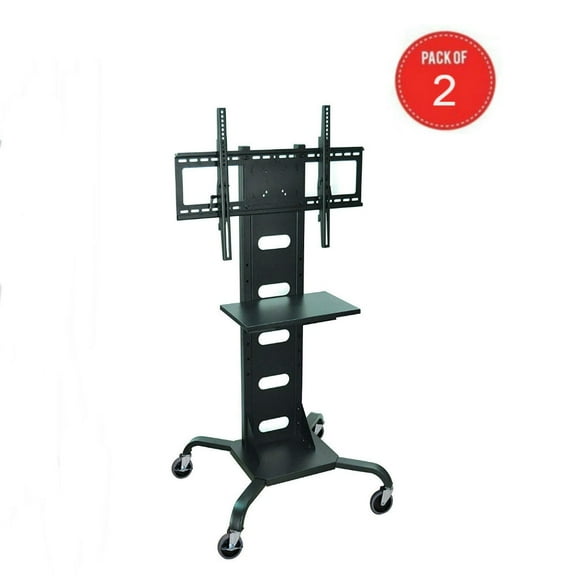 Luxor WPSMS51 - Mobile Flat Panel TV Stand and Mount (pack of 2)