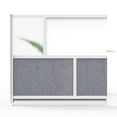thumbnail image 1 of Luxor Workflow Modular Wall Room Divider System - Silver Frame - 53" x 48" Add-On Wall with Whiteboard, Freestanding, 1 of 6