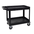 thumbnail image 1 of Luxor XLC11SP6-B two shelf heavy-duty utility cart, 1 of 1