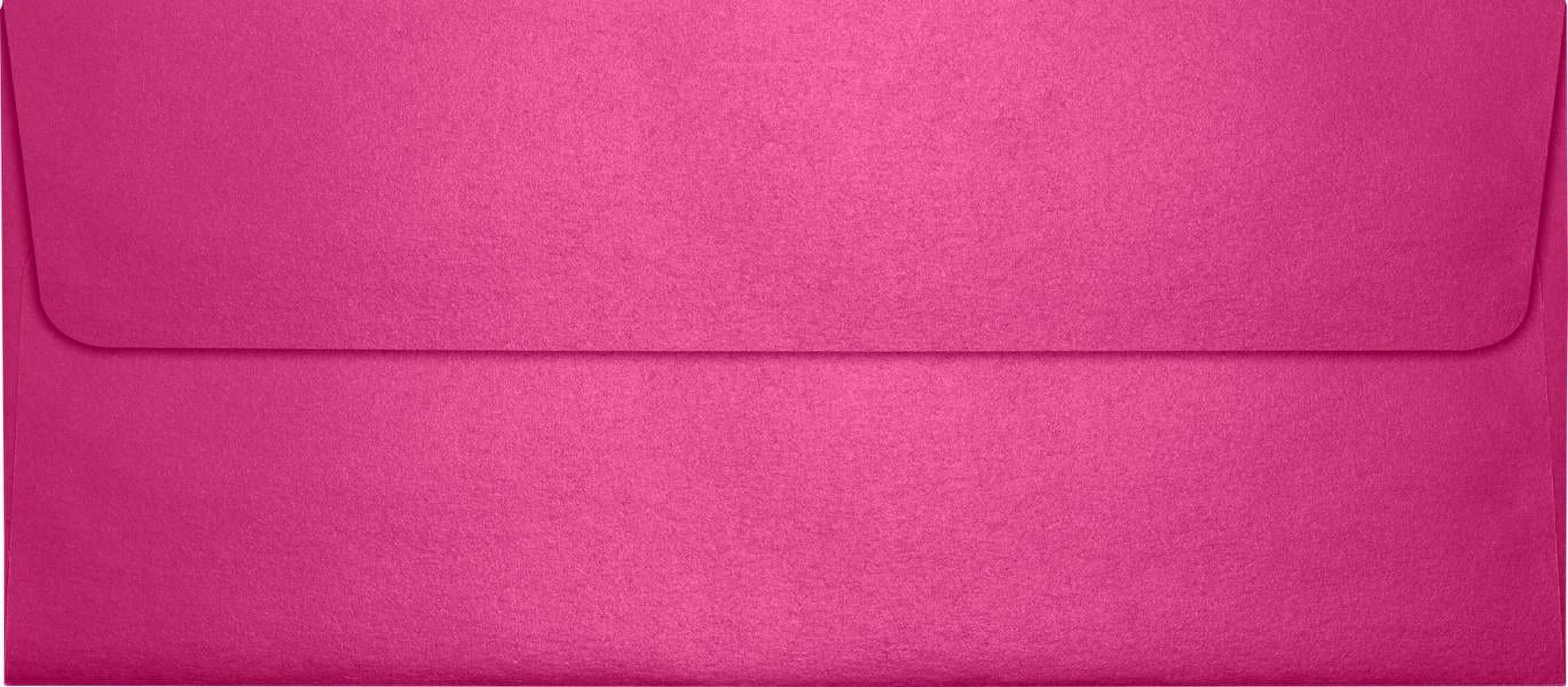Luxpaper #10 Square Flap Envelope, 4 1/8 X 9 1/2, Azalea Metallic, 500 ...