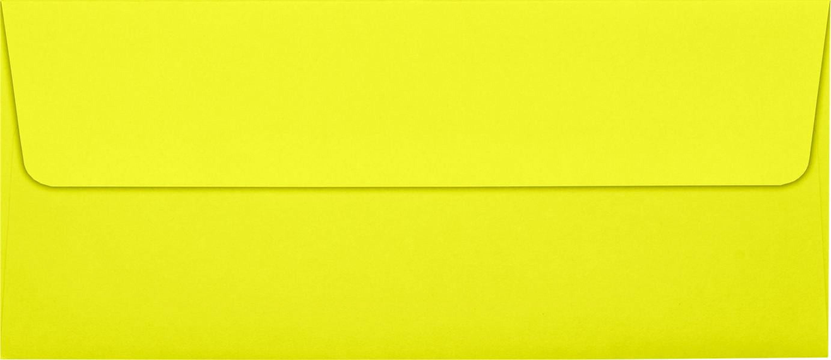 Luxpaper #10 Square Flap Envelope, 4 1/8 X 9 1/2, Citrus, 50/Pack