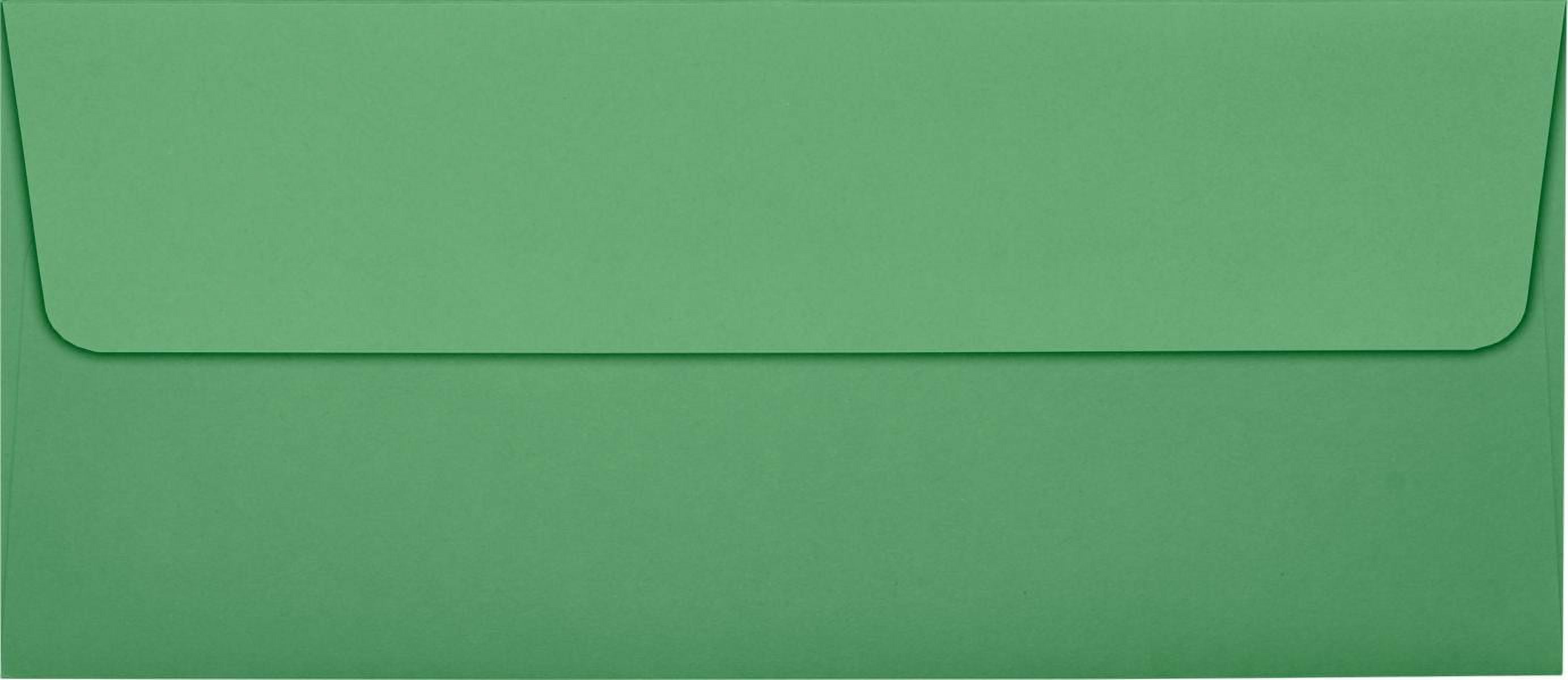 Luxpaper #10 Square Flap Envelope, 4 1/8 X 9 1/2, Holiday Green, 1000/Pack
