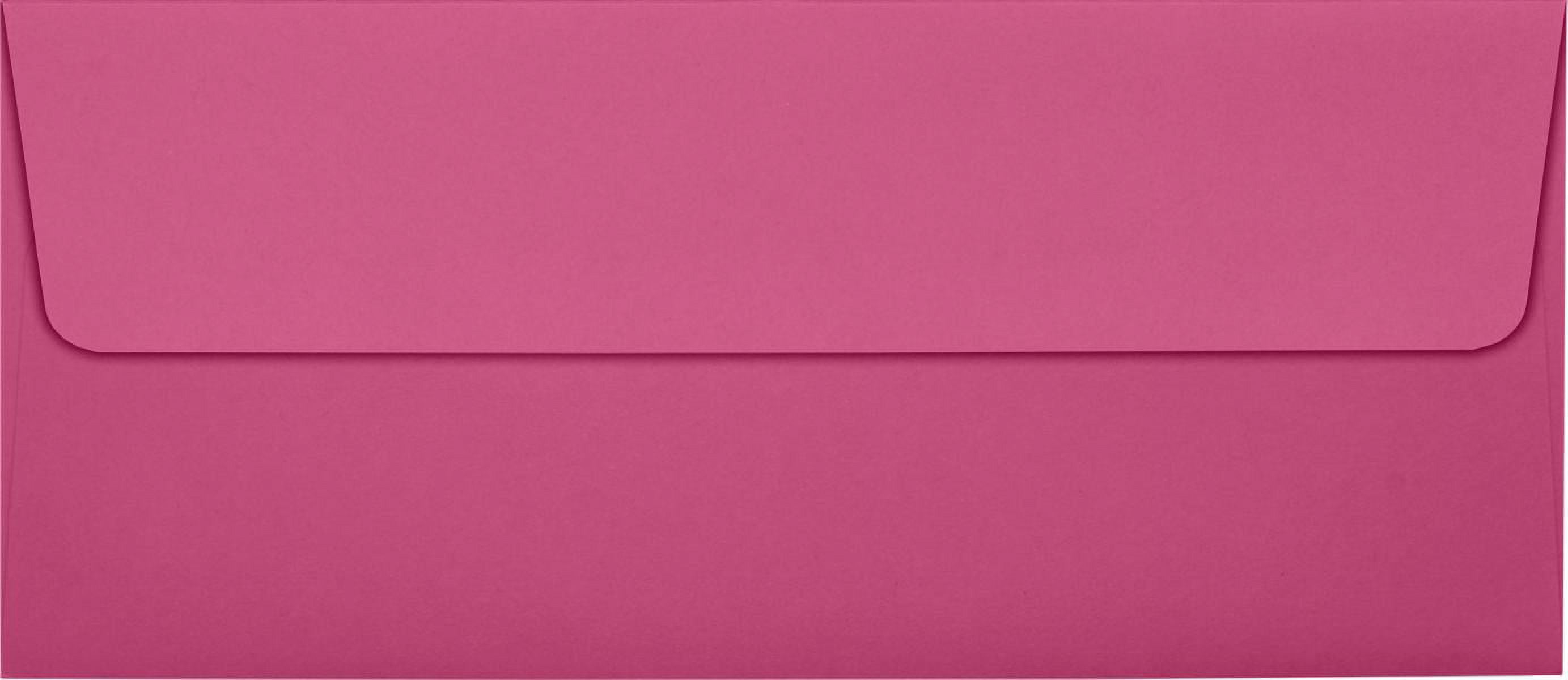 Luxpaper #10 Square Flap Envelope, 4 1/8 X 9 1/2, Magenta, 1000/Pack