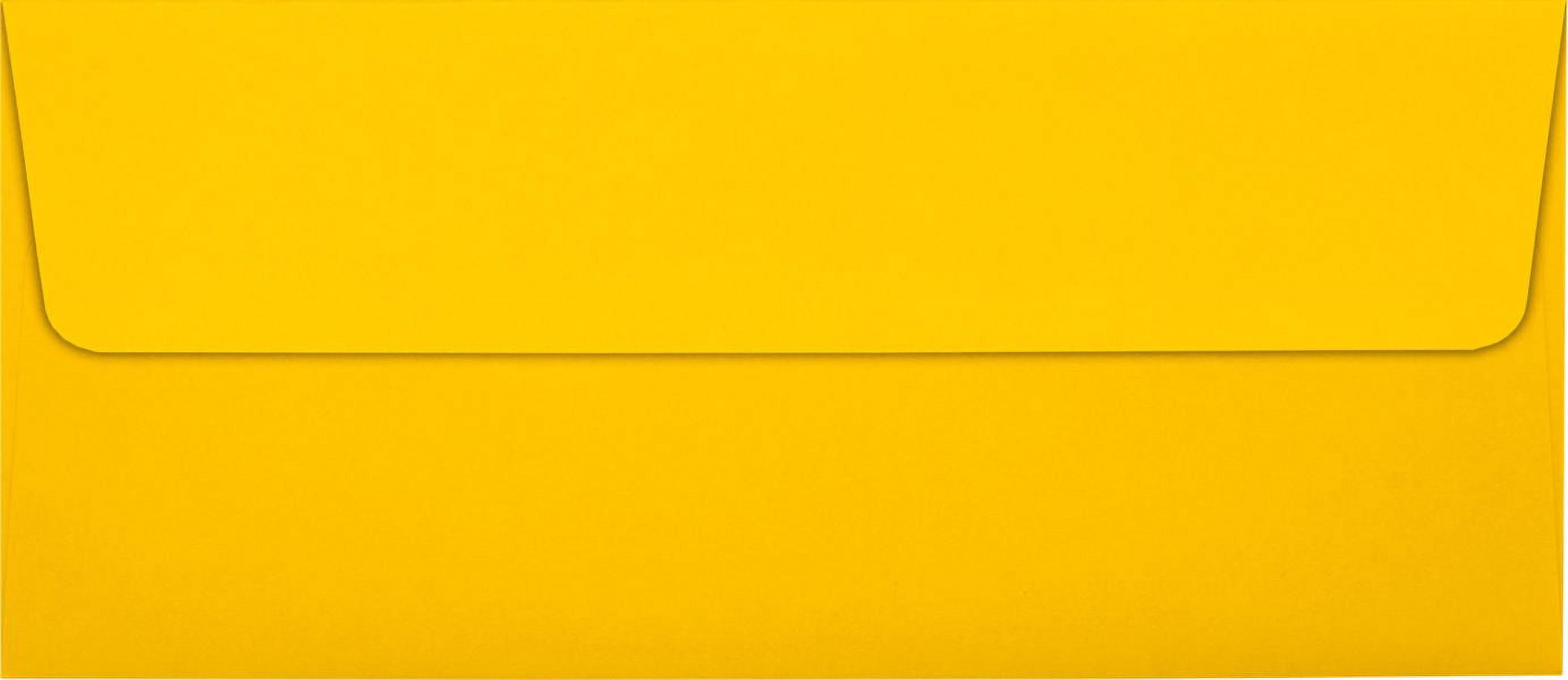 Luxpaper #10 Square Flap Envelope, 4 1/8 X 9 1/2, Sunflower, 1000/Pack
