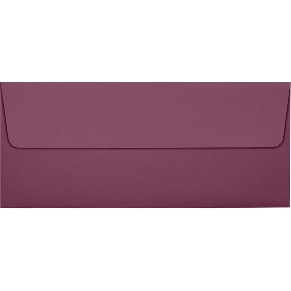 Luxpaper #10 Square Flap Envelope, 4 1/8 X 9 1/2, Vintage Plum, 50/Pack