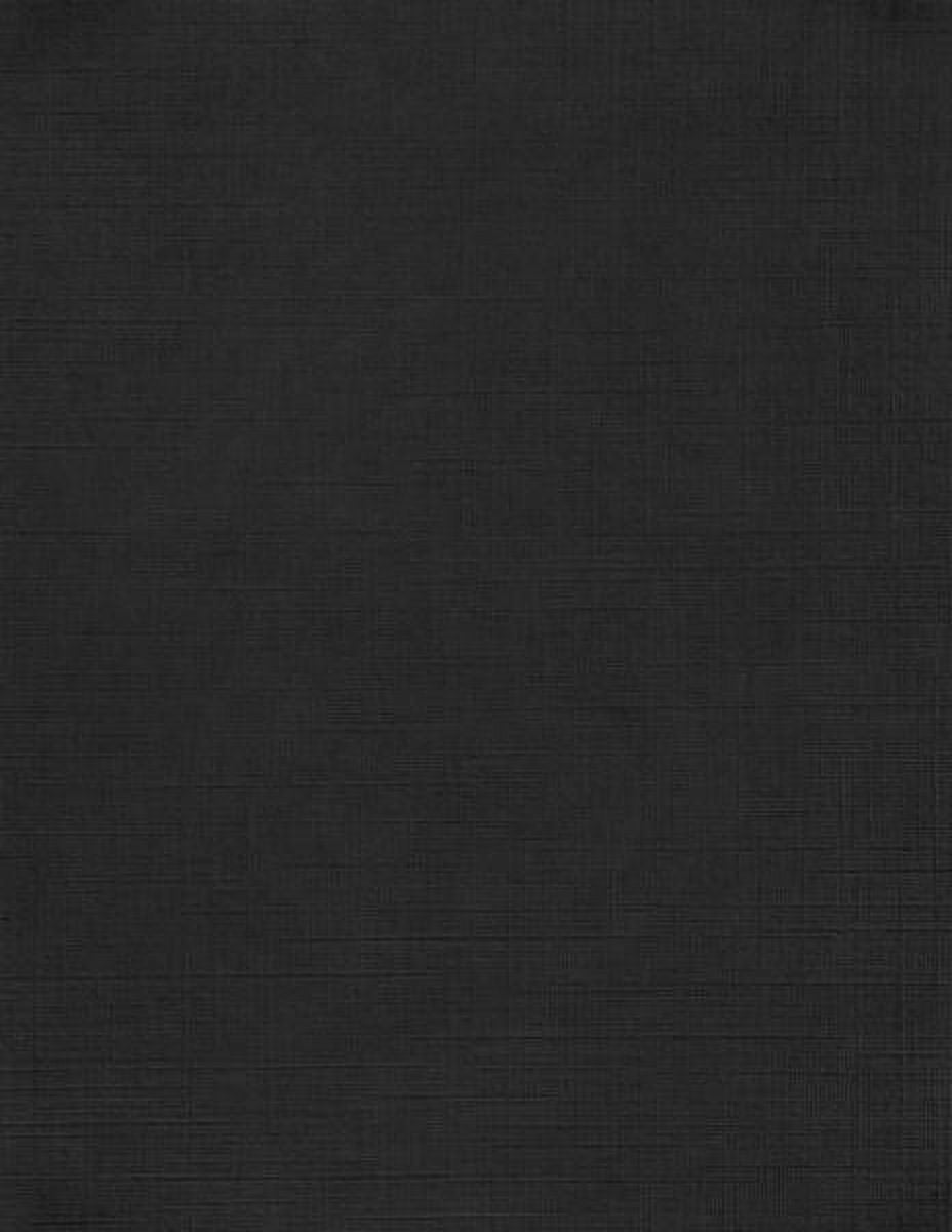 Luxpaper 8 1/2 X 11 Paper, Black Linen, 50/Pack