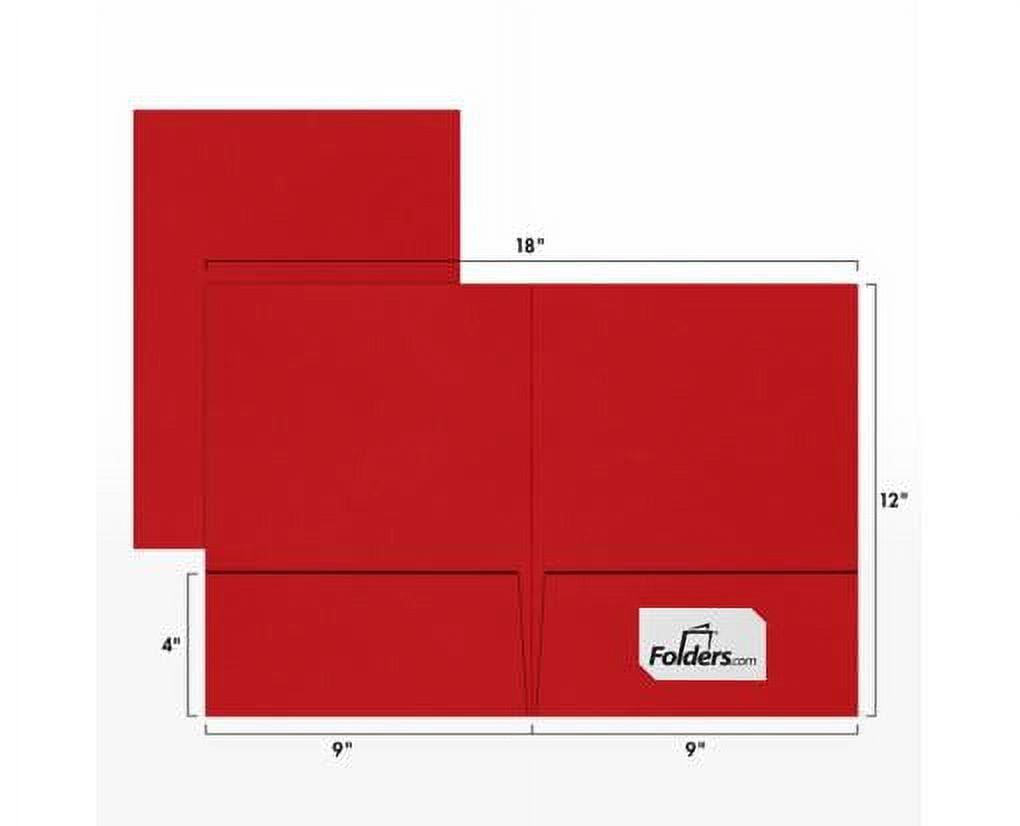 Luxpaper 9 X 12 Presentation Folder, Ruby Red, 250/Pack