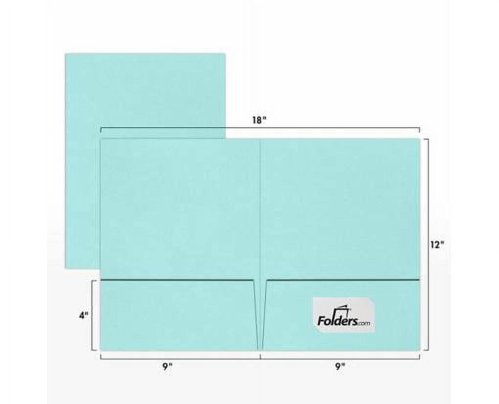 Luxpaper 9 X 12 Presentation Folder, Seafoam Green, 250/Pack