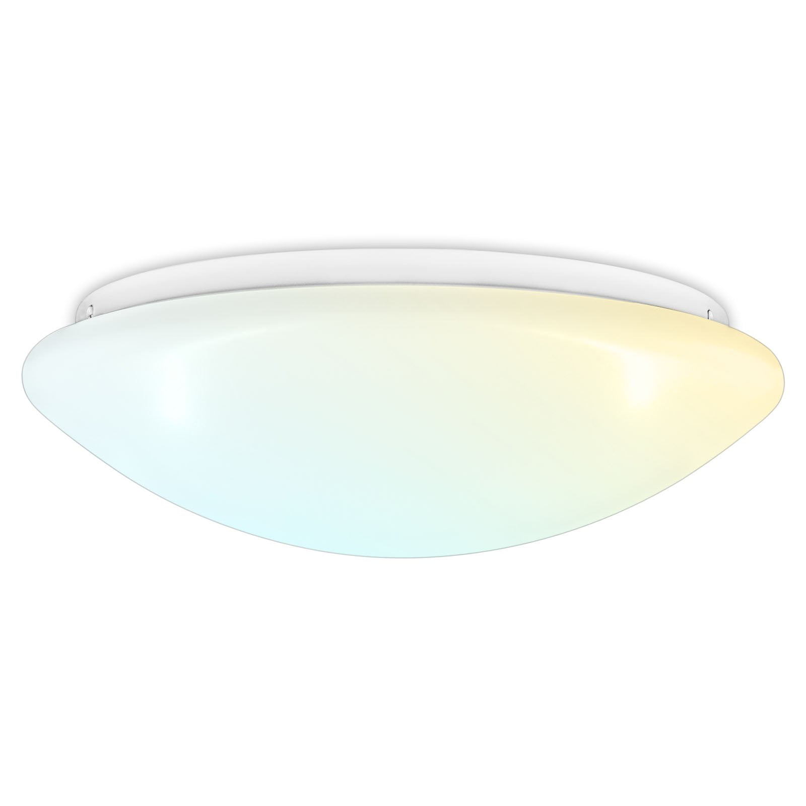 White 11-Inch Round LED Flush Mount Ceiling Light