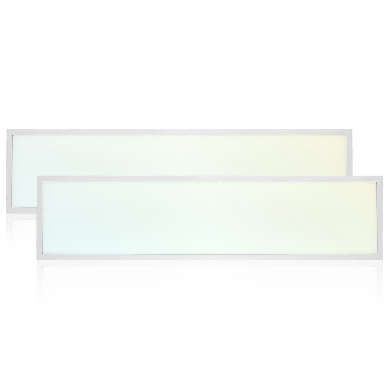 White Aluminum 48'' Adjustable LED Flat Panel Ceiling Light