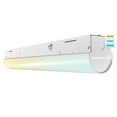 thumbnail image 1 of Luxrite 2FT LED Strip Light Fixture, 20W, 2600 Lumens, 3 Color Selectable 3500K-5000K, Dimmable, Damp Rated, UL Listed, 1 of 7