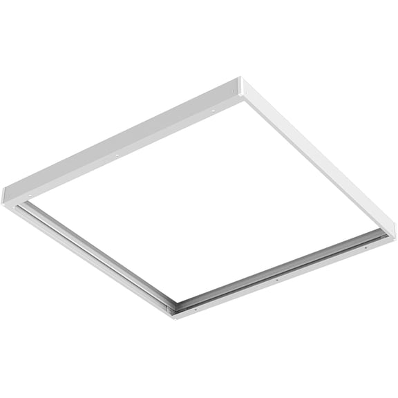 Luxrite 2x2 FT Surface Mount Kit for Light Panel, Aluminum Flush Mounting Bracket Kit, Durable, 24x24 LED Panel Light Frame