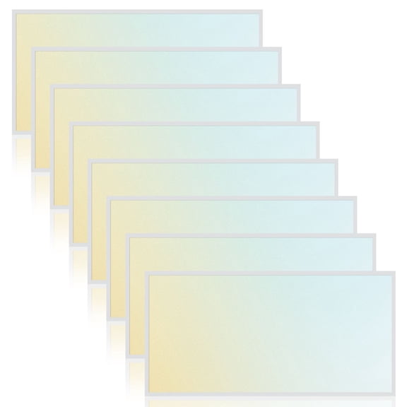 Luxrite 2x4FT LED Backlit Flat Panel Light, 5CCT, 50W-70W, Up to 8500LM, 120 Beam, Dimmable 0-10V Damp Rated ETL 8 Pack