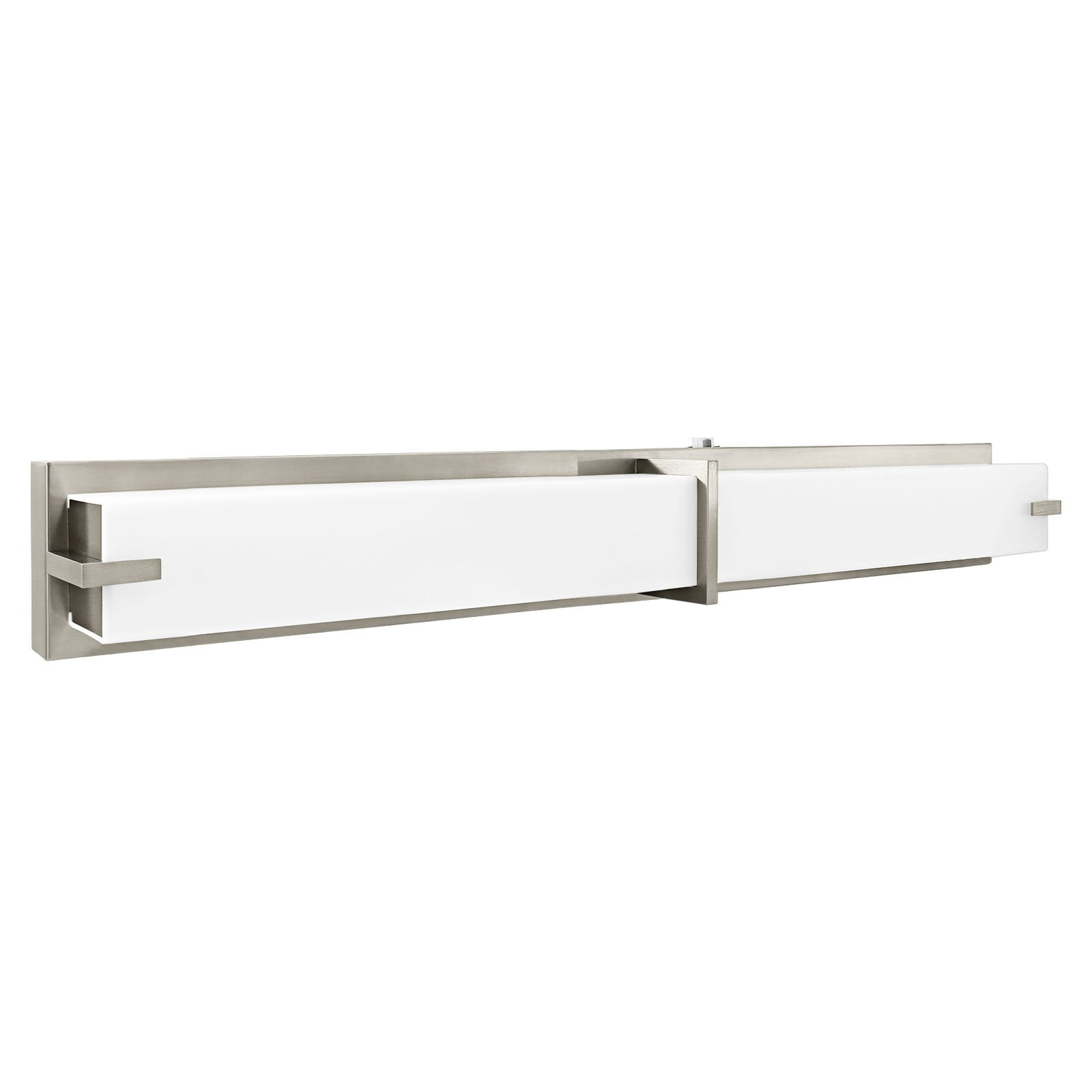Luxrite 36" LED Vanity Light Brushed Nickel Bathroom Light Fixture 3CCT 30W 2100 Lumens Dimmable Damp Rated ETL Listed