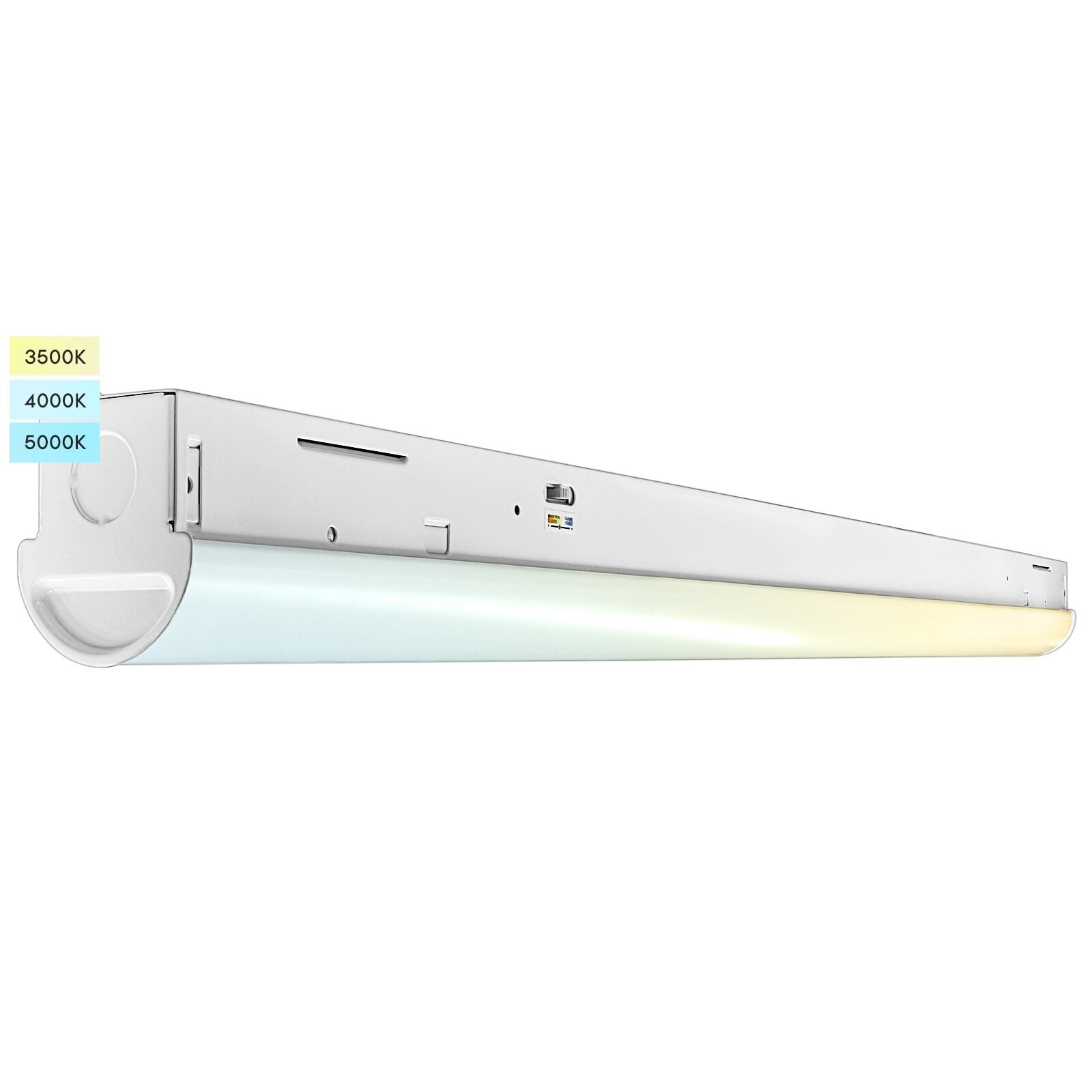 Luxrite 3FT Slim LED Shop Light 25W 3450 Lumens 3 Color Selectable 3500K 5000K 0 10V Dimmable Damp Rated UL Listed Walmart