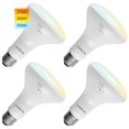 thumbnail image 1 of Luxrite 4-Pack BR30 LED Flood Light Bulb, 3 Color Selectable, Dimmable, 850 Lumens, 10 Watt, Damp Rated, 1 of 8