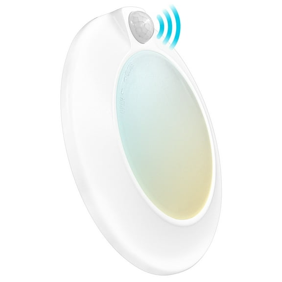 Luxrite 4 inch LED Motion Sensor Ceiling Light, 120V, 3 Color Selectable 3000K-5000K, 30s Timeout, 10W, 600 Lumens, Wet Rated