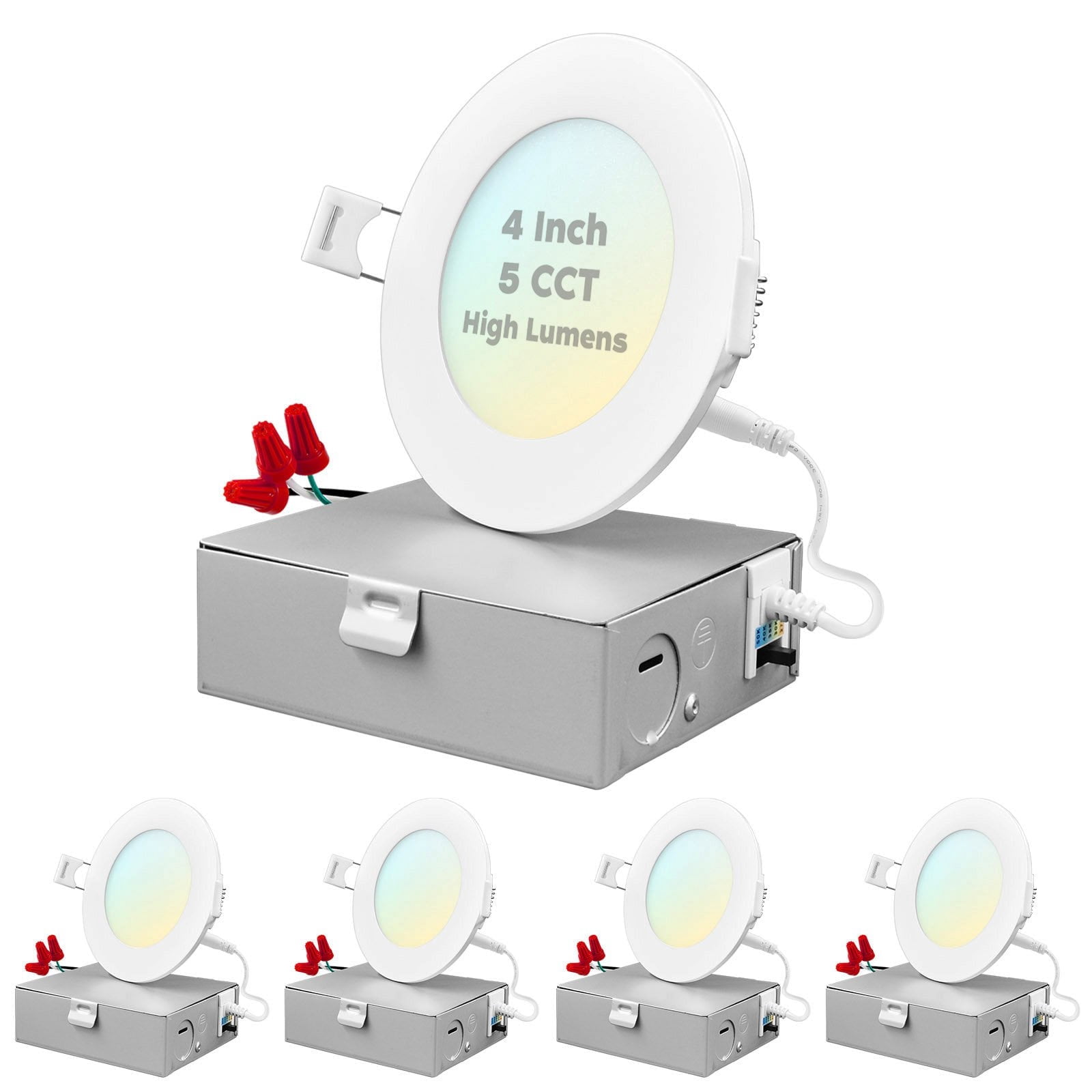 Luminous 4 Inch Led Free Shipping! Luxrite 4 inch Ultra Thin LED Recessed Light with J-Box ...