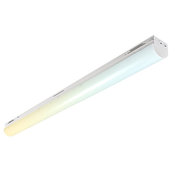 Luxrite 48 In. LED Linear Light, 5CCT, 21W-40W, Up to 6300LM, 110 Beam, Dimmable Shop Light, Damp Rated UL & DLC Listed