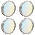 thumbnail image 1 of Luxrite 5 Inch LED Flush Mount Ceiling Light, 10W 600LM, 5CCT 2700K-5000K, Dimmable, ETL - Brushed Nickel 4-Pack, 1 of 7