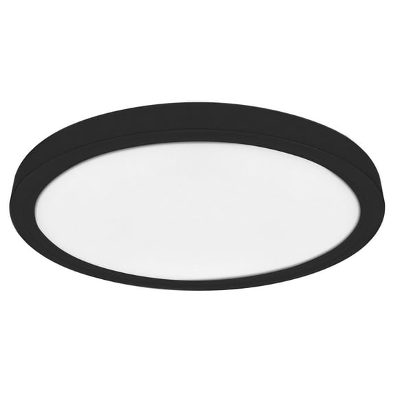 Luxrite 5 Inch LED Flush Mount Ceiling Light, 12W 800LM, 5CCT 2700K-5000K, Dimmable - Black