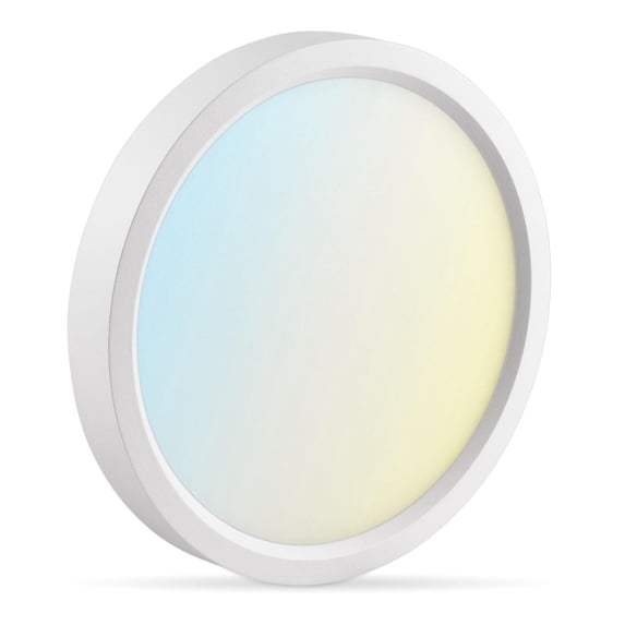 Luxrite 5 Inch LED Flush Mount Ceiling Light, 10W 600LM, 5CCT Selectable 2700K-5000K, Dimmable, Wet Rated, ETL