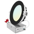 thumbnail image 1 of Luxrite 5 Inch LED Recessed Ceiling Light, 18W, 5CCT 2700K-5000K, 1600LM, Dimmable - Black, 1 of 7